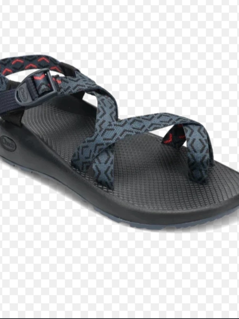 Chaco Men's Black and Gray Strappy Outdoor Sandals